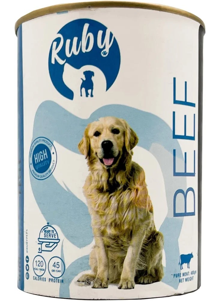 Ruby With Beef Dog Wet Food 400g